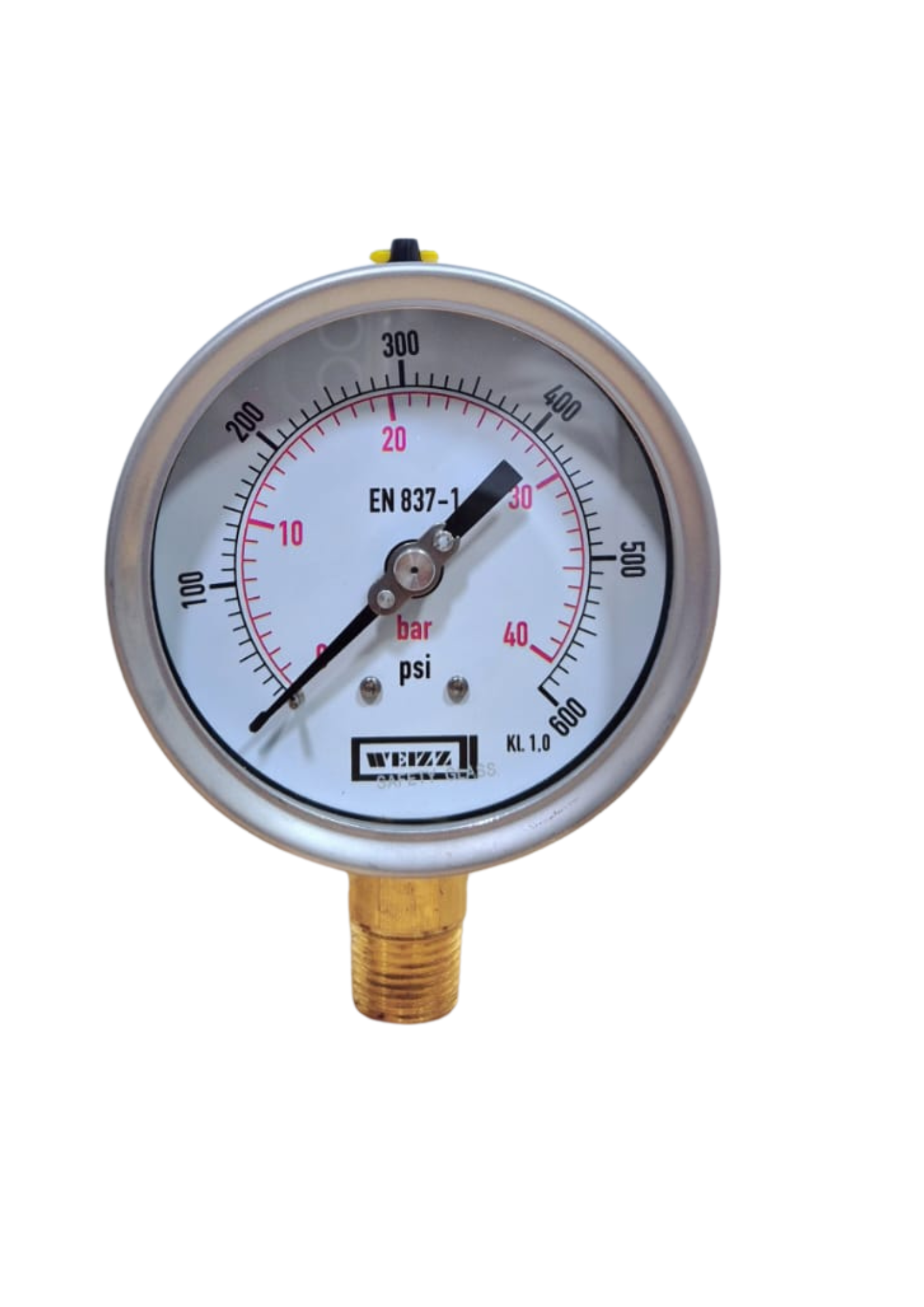 MANOMETRO INOX BRONCE INFERIOR 100 MM - ROSCA- 1/2 NPT